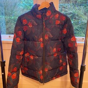 Sundance Red Floral Puffer Jacket